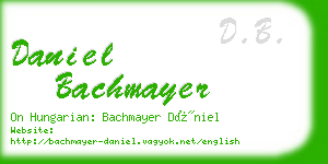 daniel bachmayer business card